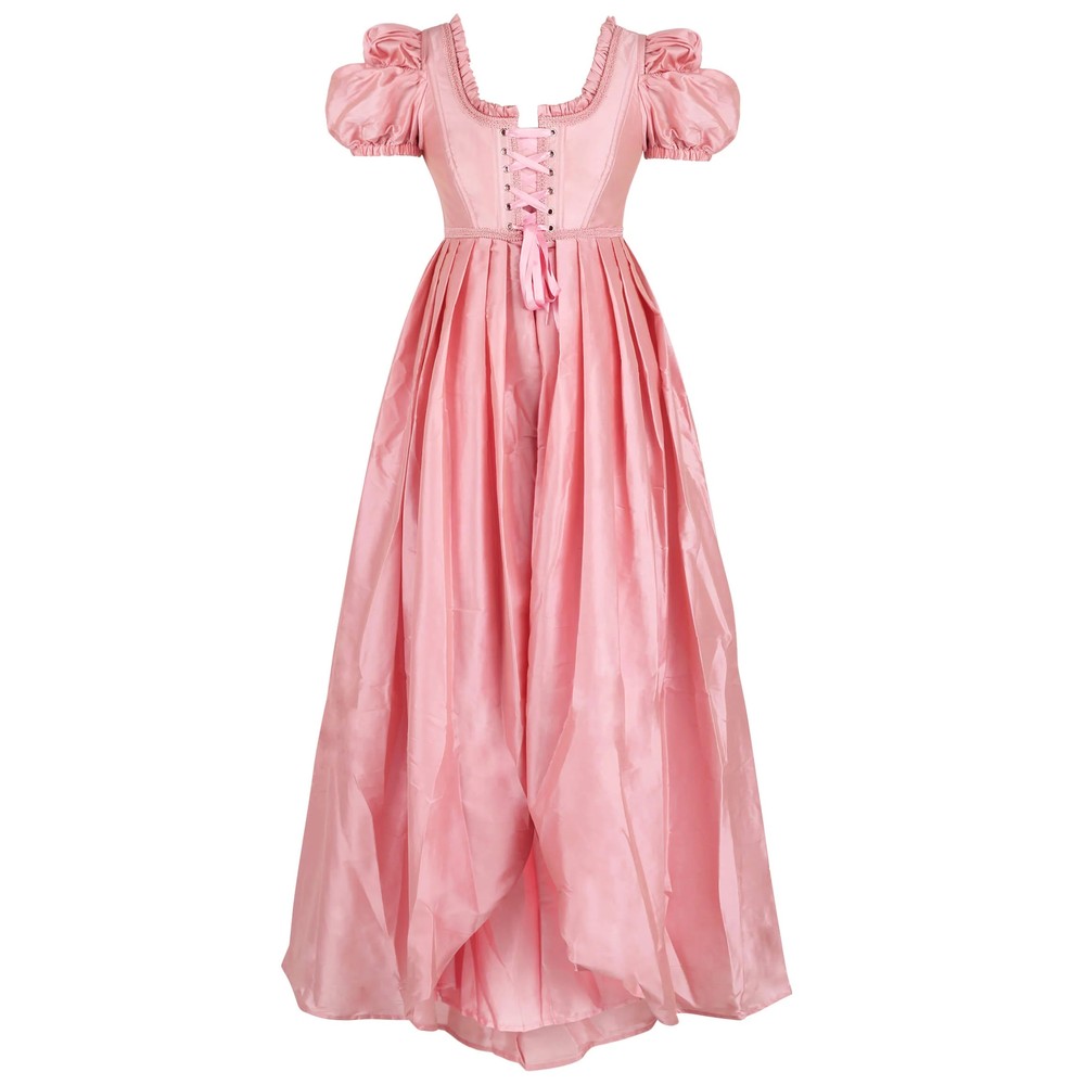 Attitude Corsets - Maryalice Rococo Overbust Guinevere Langes Korsett Kleid - Rosa